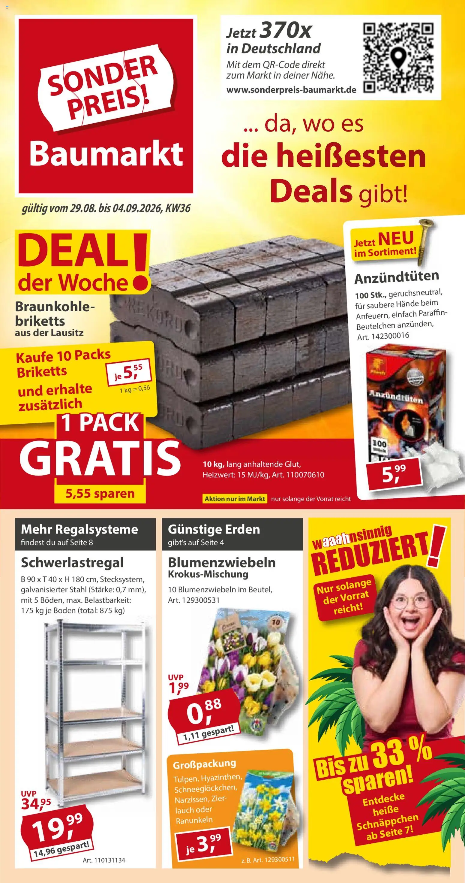 Vorschau von dem Prospekt des Geschäftes Sonderpreis Baumarkt, gültig ab dem 29.08.2026