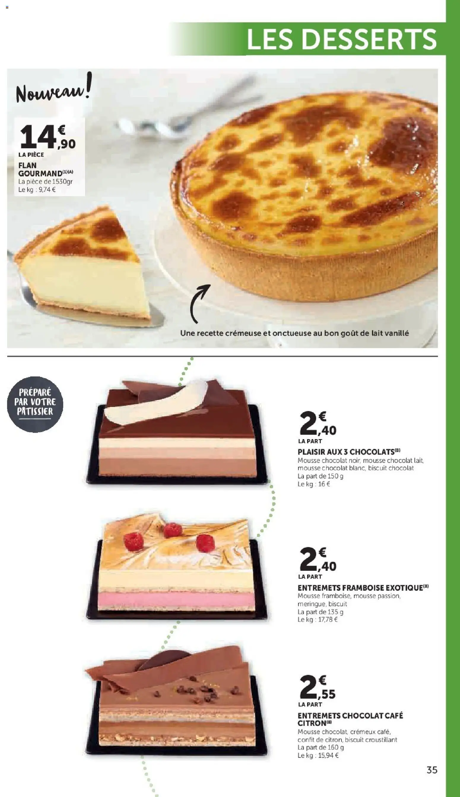 Prévisualisation de Super U - La carte Printemps Été du magasin Super U formulaire valide 03/03/2026 - Café, Chocolat, Lait, Framboise, Vanille, Mousse