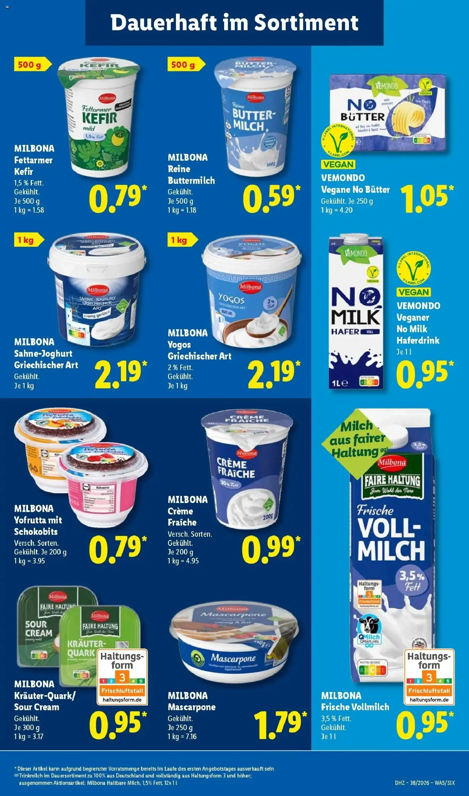 Vorschau von dem Prospekt des Geschäftes Lidl, gültig ab dem 14.09.2026 - Chips, Butter, Mascarpone, Kefir, Milch, Buttermilch, Creme, Haferdrink