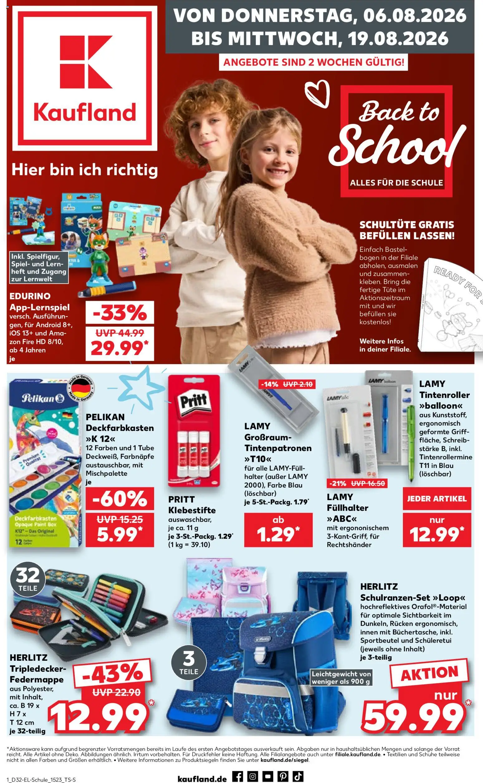 Vorschau von dem Prospekt des Geschäftes Kaufland, gültig ab dem 06.08.2026 - Spiel, Box