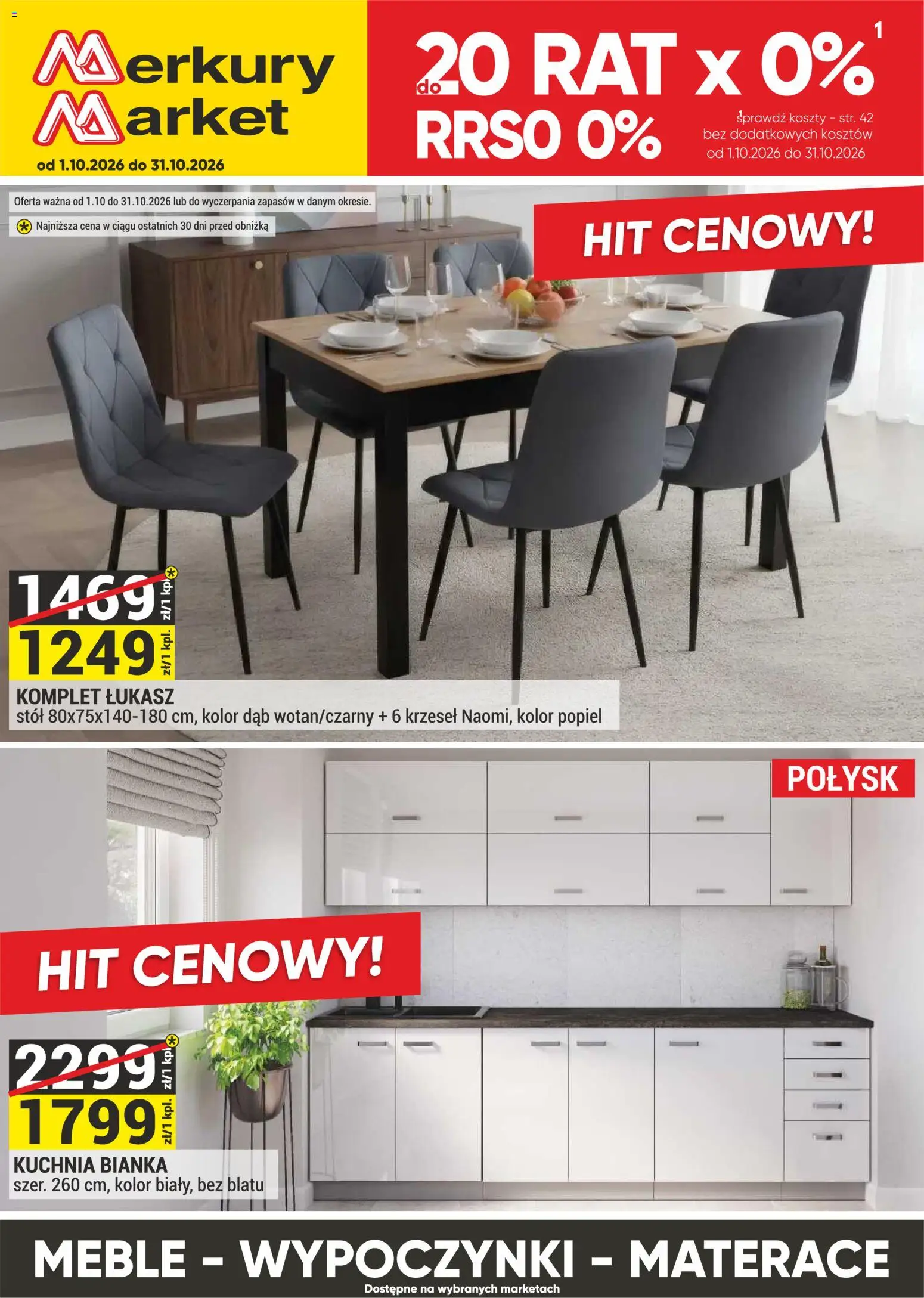 Pogląd gazetki "Merkury Market gazetka - Meble" ze sklepu Merkury Market ważnej od 01.10.2026