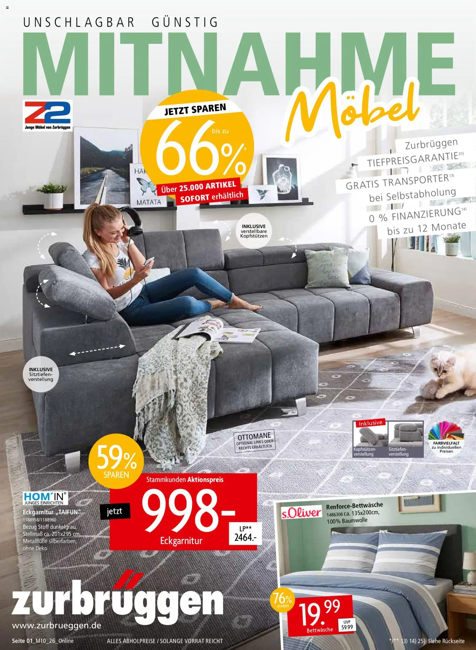 Vorschau von dem Prospekt des Geschäftes Zurbrüggen, gültig ab dem 08.08.2026 - Bettwäsche