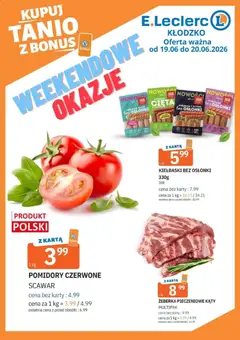 Pogląd gazetki "E.Leclerc gazetka - Kłodzko" ze sklepu E.Leclerc ważnej od 19.06.2026