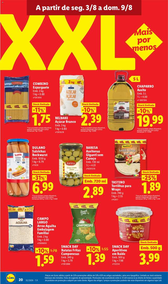Novo folheto Lidl a partir de 03/08
