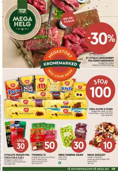 Forhåndsvis Coop Mega Mega Helg fra butikk Coop Mega gyldig fra 13/08/2026