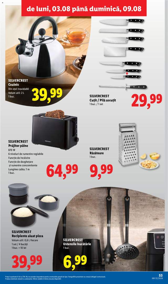 Noul catalog Lidl de la 03.08.