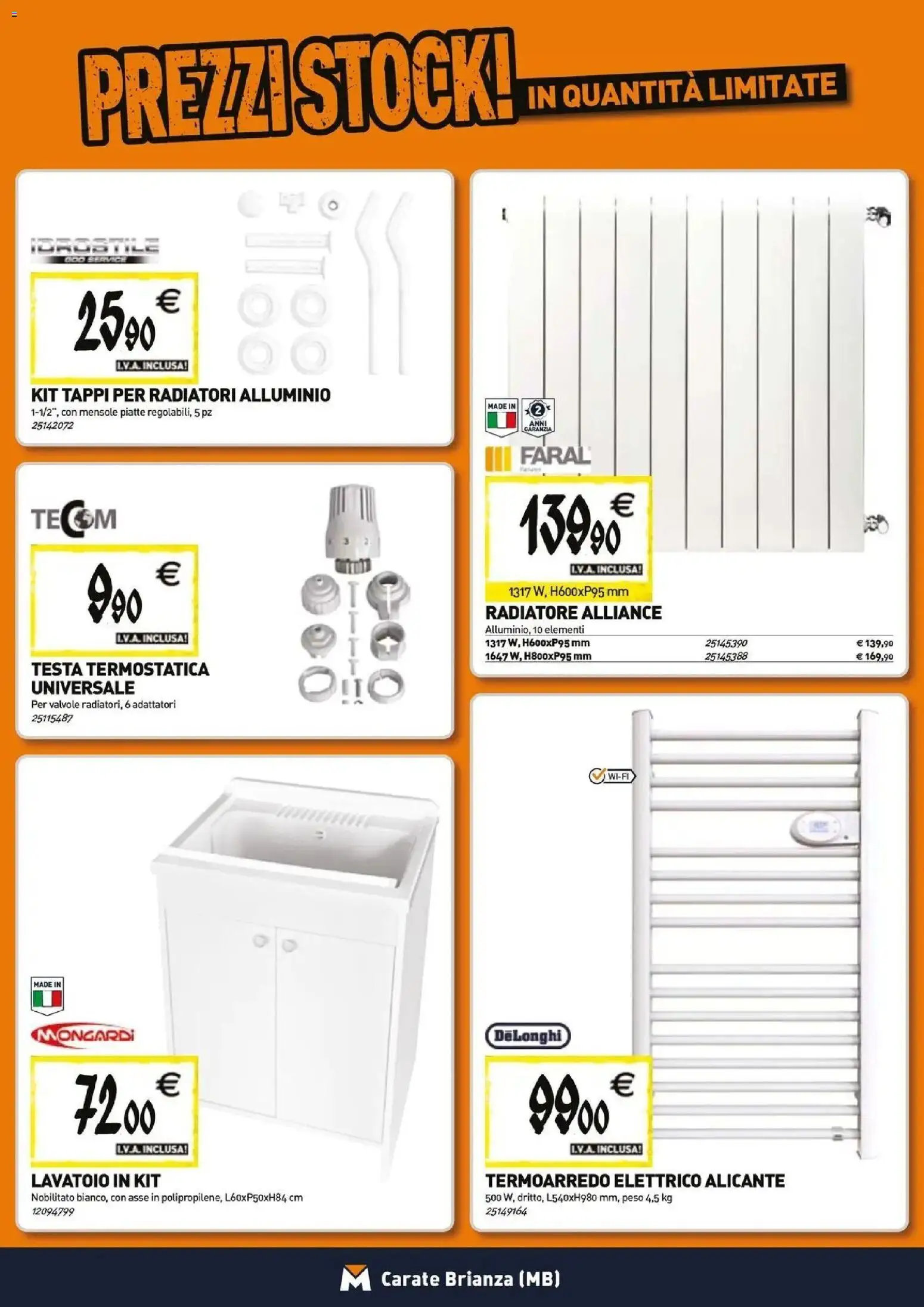 Anteprima dell'opuscolo TECNOMAT catalogo Carate Brianza dal negozio TECNOMAT valido da 29/10/2026 - Alluminio
