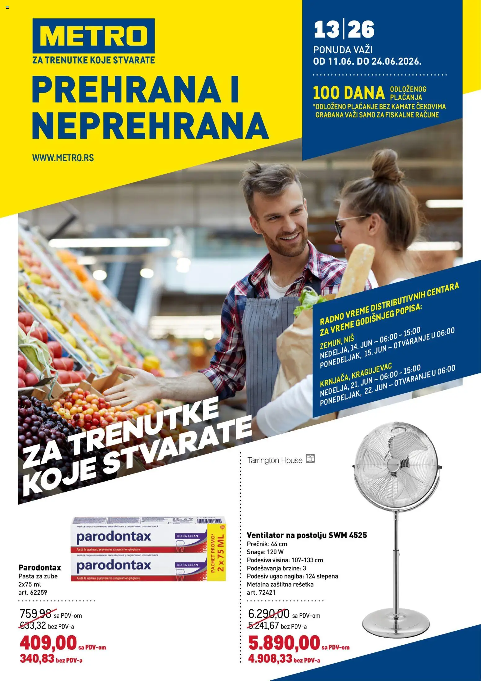 Pregled Metro kataloga - važi od 11.06.2026