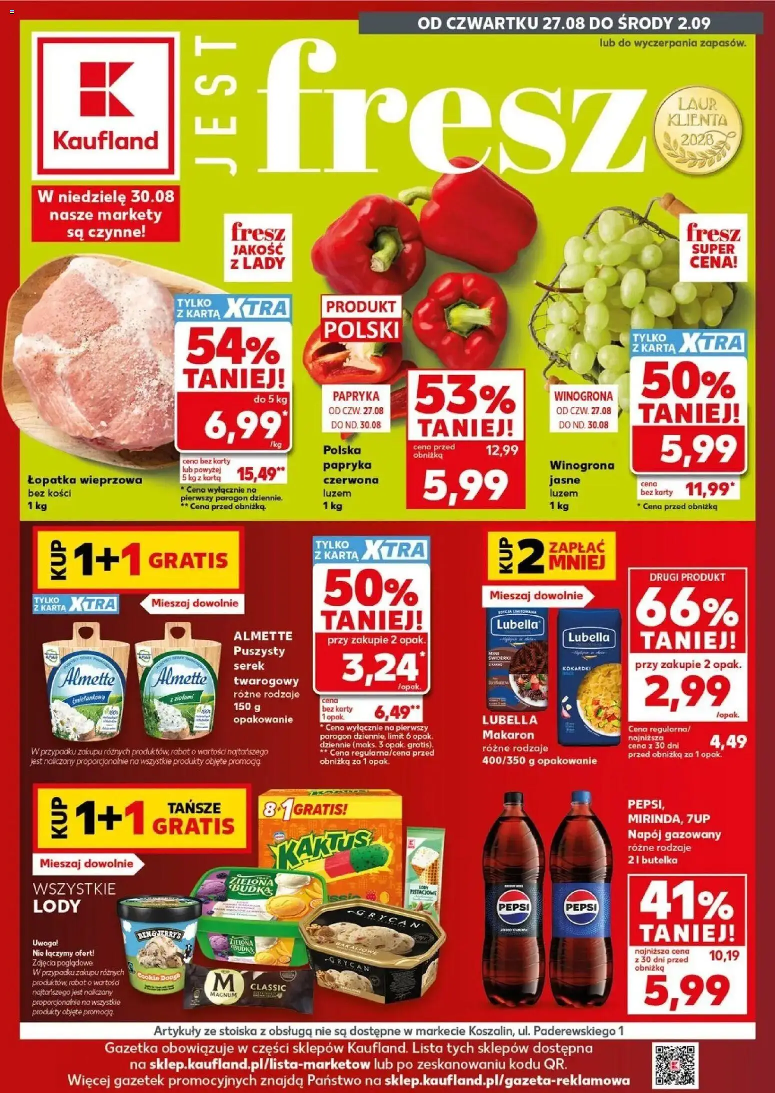 Pogląd gazetki "Kaufland gazetka" ze sklepu Kaufland ważnej od 27.08.2026