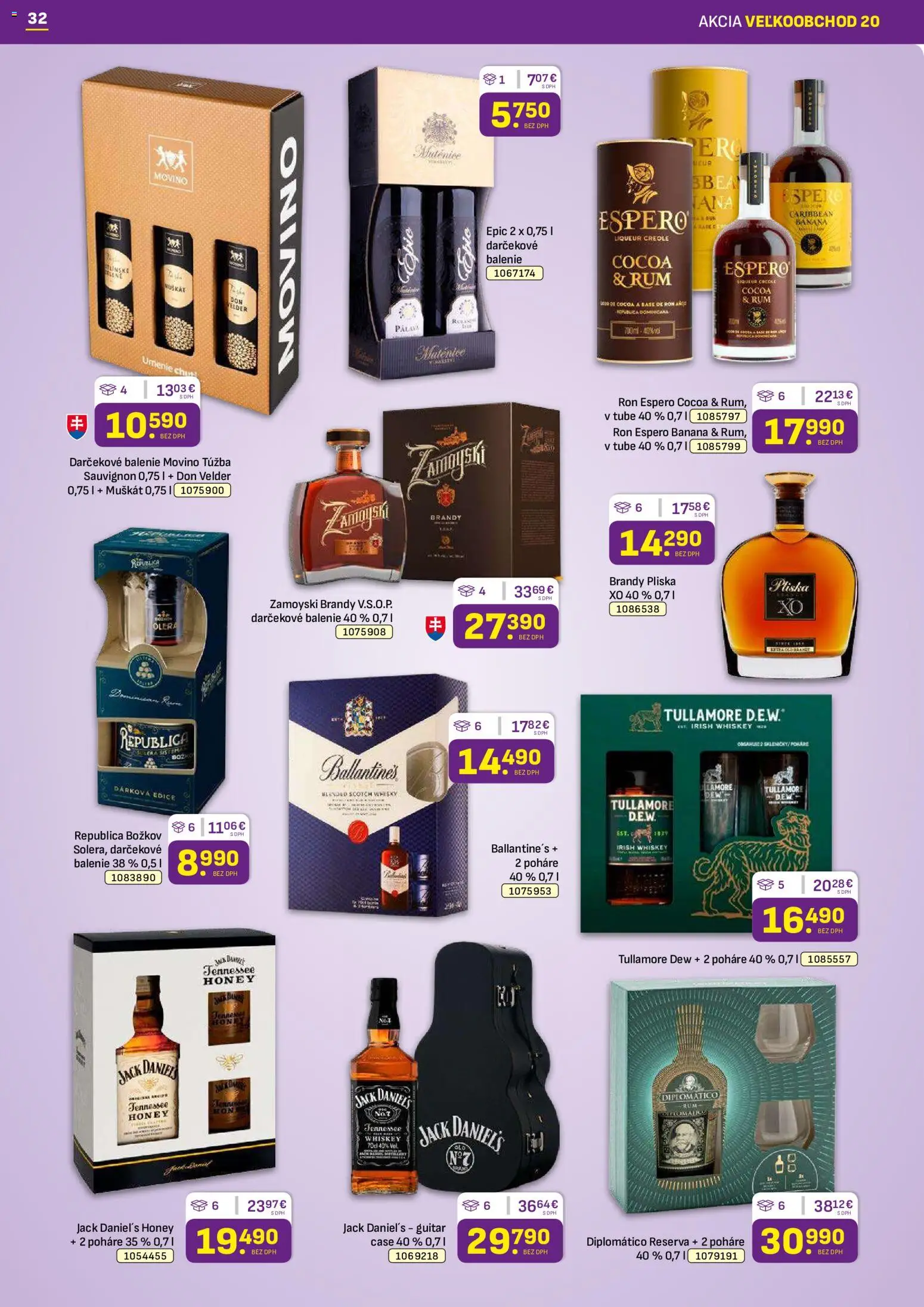 Náhľad Libex letáku platného od 05.10.2026 - Rum, Diplomatico, Tullamore Dew, Brandy, Ballantines, Poháre, Republica, Jack Daniel's Honey