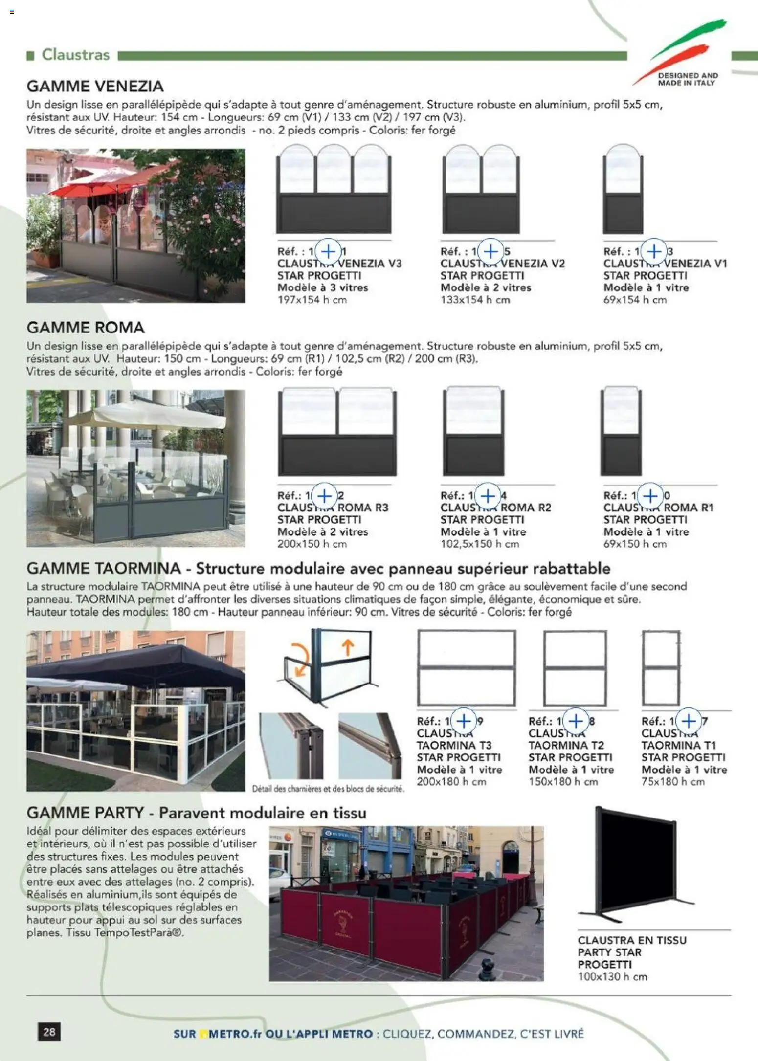 Prévisualisation de Terrasse&salle Collection 2026 du magasin METRO formulaire valide 09/01/2026 - Livre, Paravent