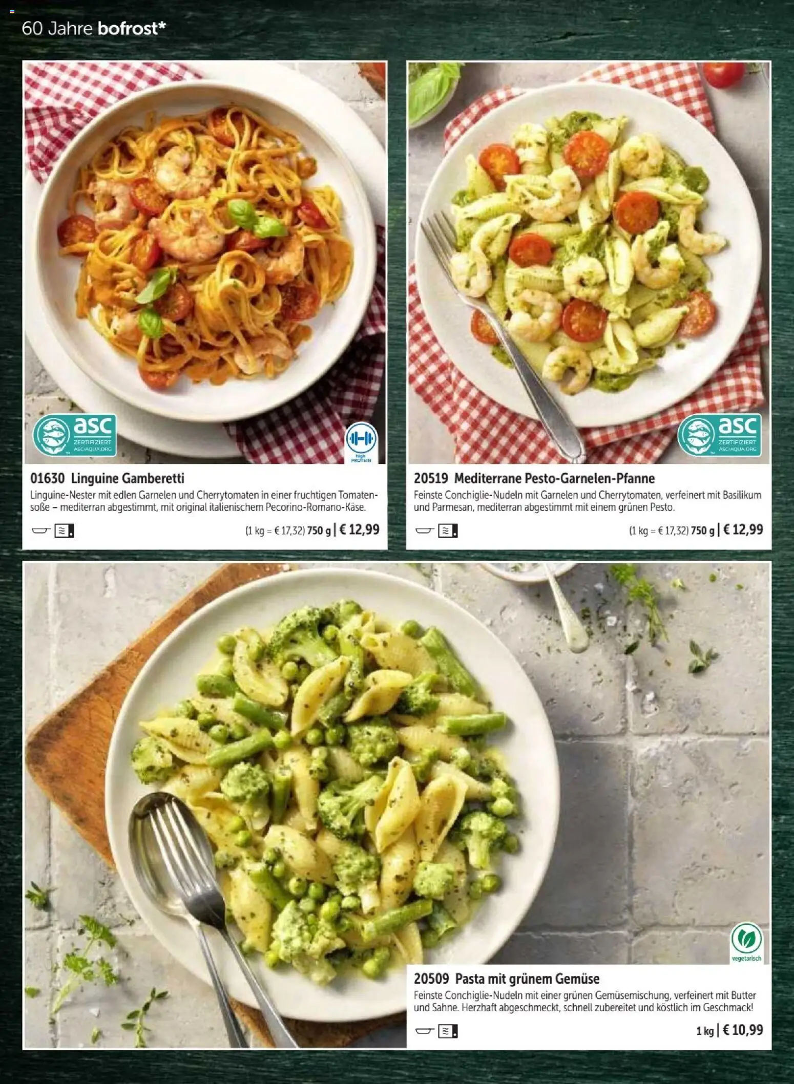 Vorschau von dem Prospekt des Geschäftes Bofrost, gültig ab dem 07.09.2026 - Butter, Pasta, Gemüse, Garnelen, Tomaten, Soße