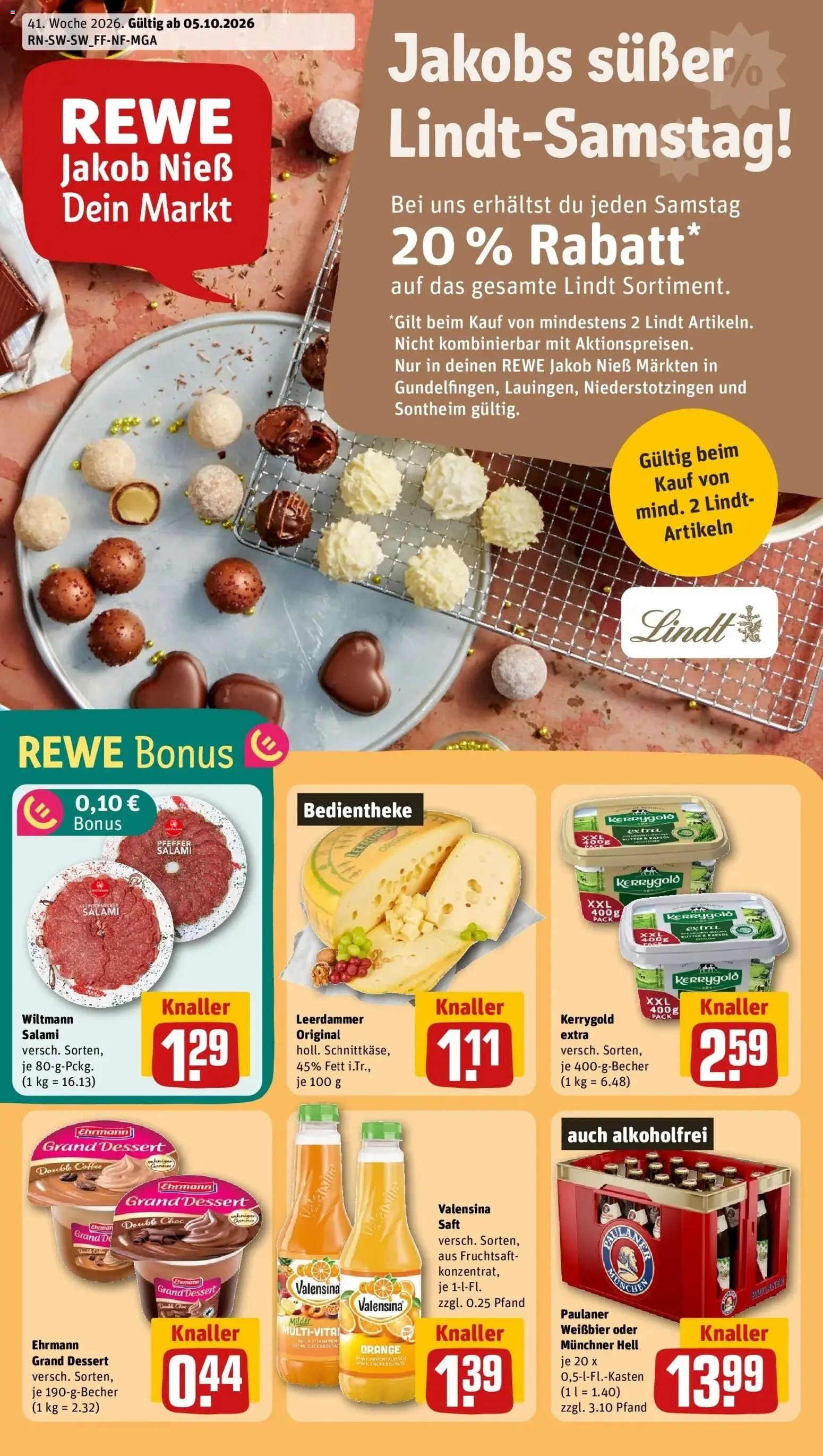 Vorschau von dem Prospekt des Geschäftes Rewe, gültig ab dem 05.10.2026