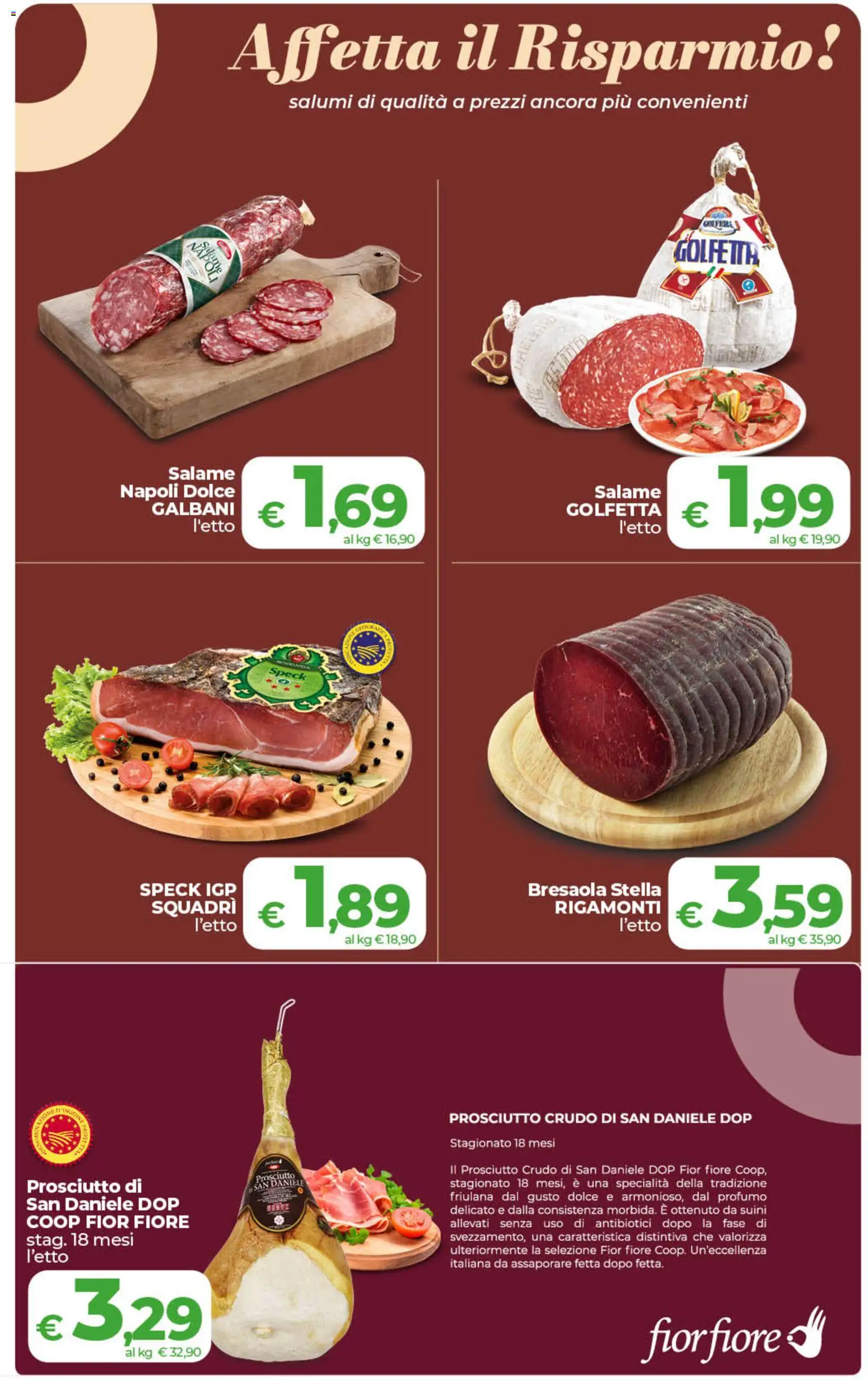 Anteprima dell'opuscolo COOP volantino inCoop Sicilia dal negozio COOP valido da 01/09/2026 - Bresaola, Profumo, Speck, Prosciutto Crudo, Prosciutto, Salame, Specialità