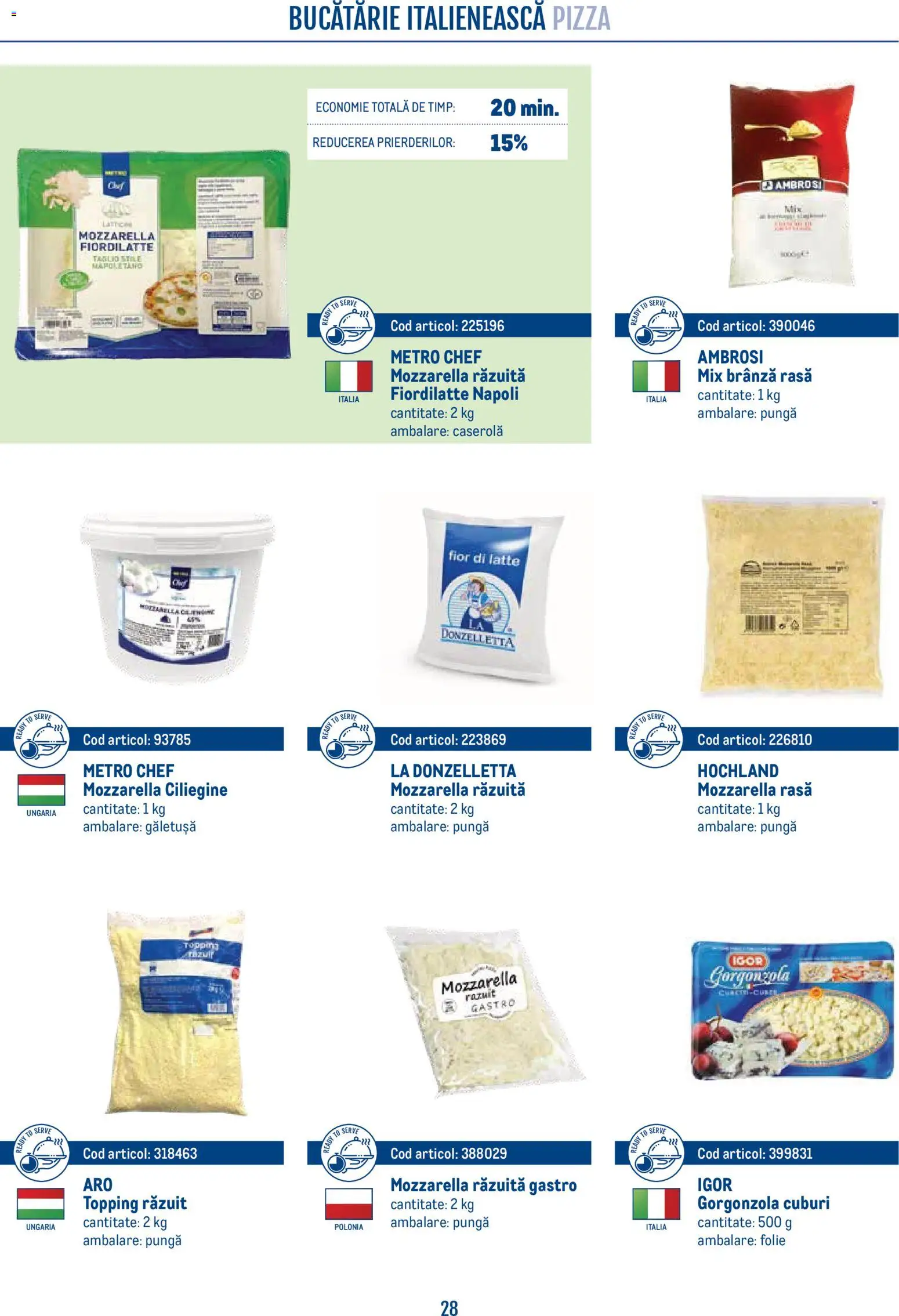 Previzualizarea de cataloage: Metro Metro Catalog Smart Chef valabil de la 21.04.2026 - Pizza, Bucătărie, Mozzarella, Brânză, Hochland, Caserola, Gastro, Pungă