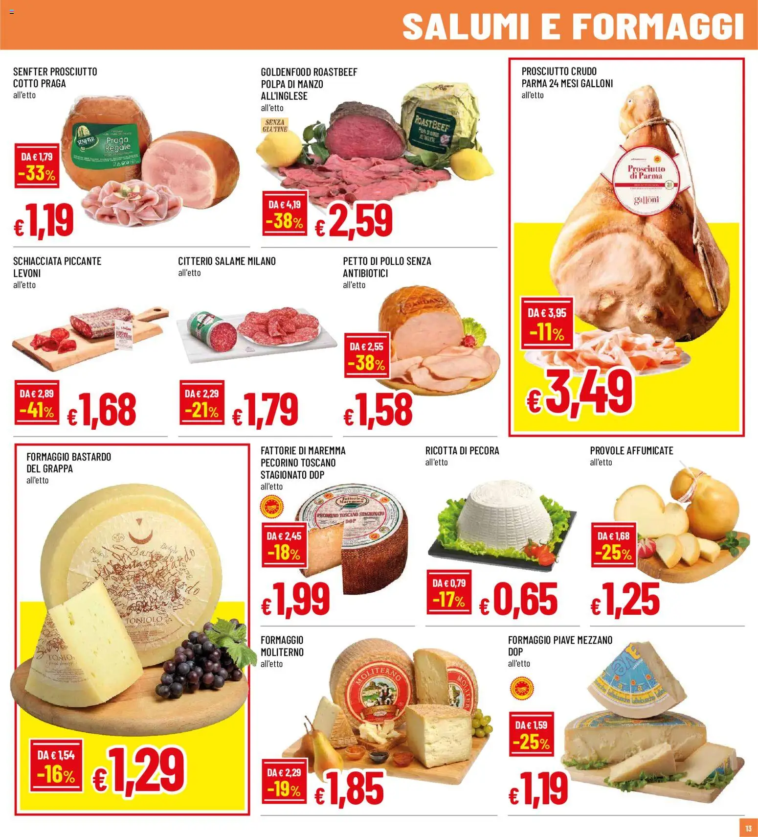 Anteprima dell'opuscolo Famila volantino Biella dal negozio Famila valido da 03/09/2026 - Pollo, Ricotta, Prosciutto, Petto di Pollo, Manzo, Grappa, Salame, Ricotta di pecora