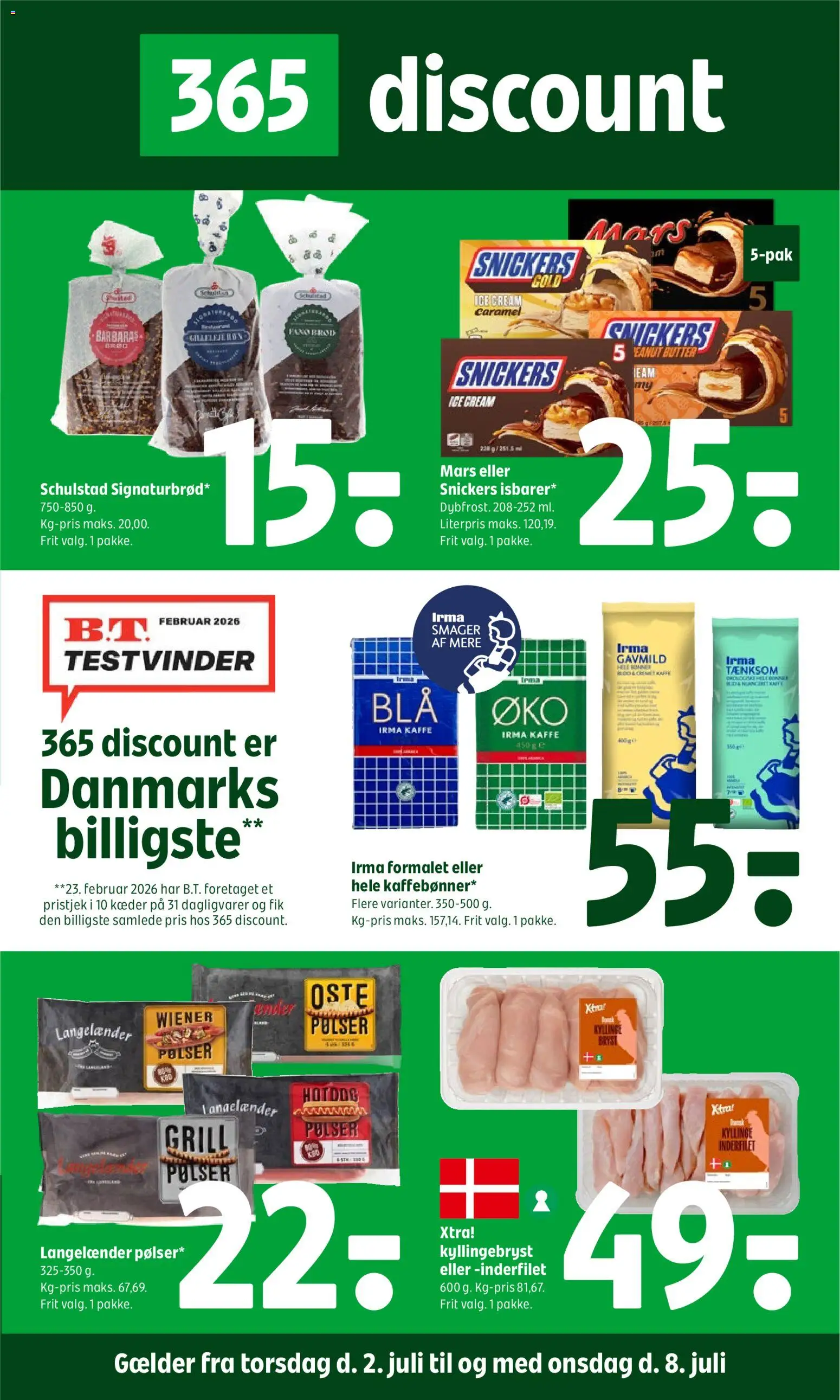 Eksempel på tilbudsavis Coop 365 - Tilbudsavis uge 27 fra butik Coop 365 gyldig fra 02/07/2026