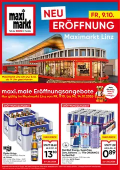 Vorschau der Angebote: Maximarkt Maximarkt Eröffnung Linz gültig ab 09.10.2026
