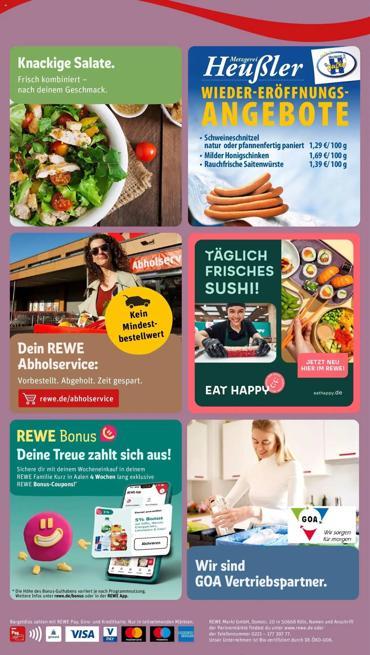 Vorschau von dem Prospekt des Geschäftes Rewe, gültig ab dem 26.10.2026