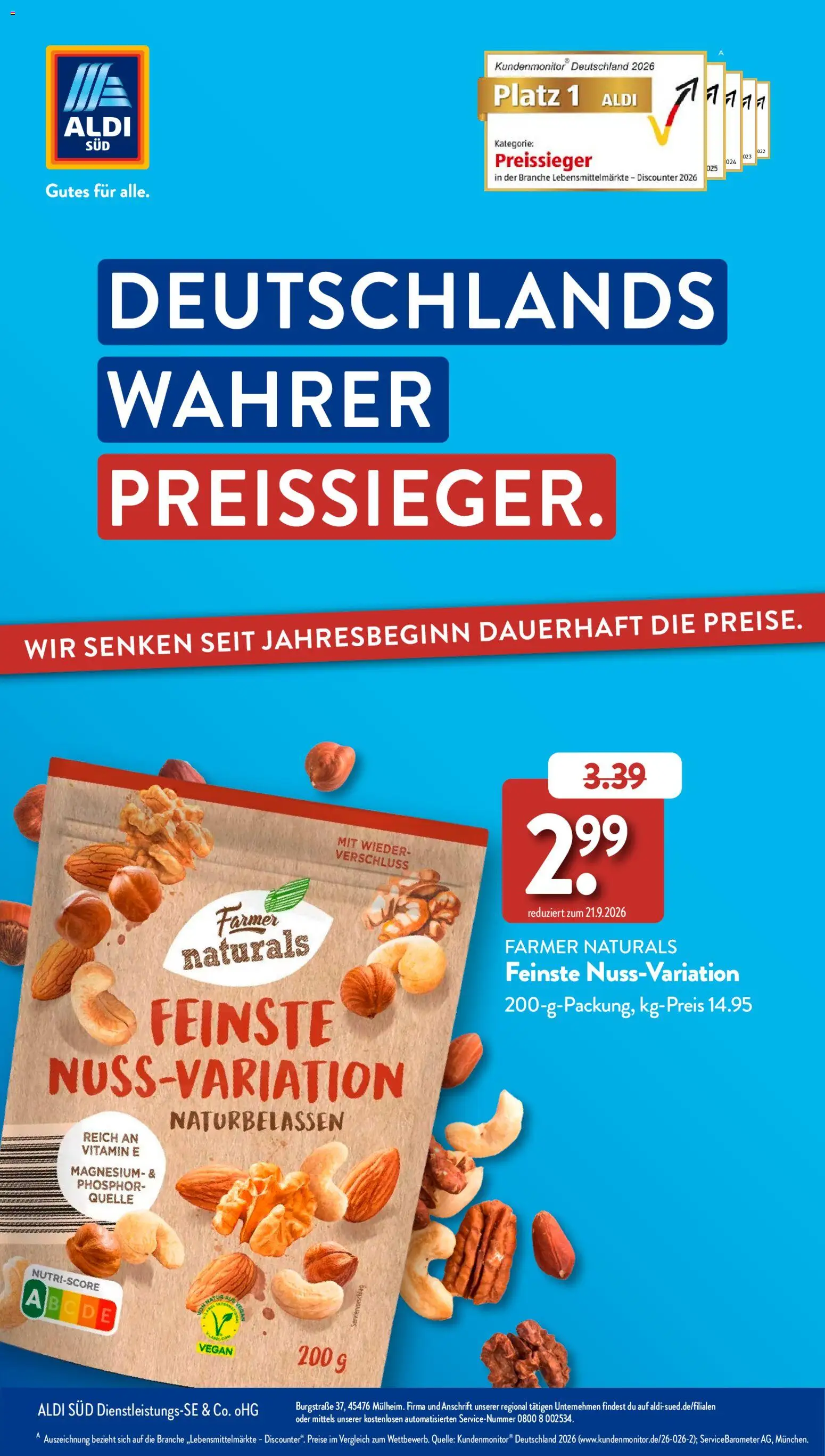 Vorschau von dem Prospekt des Geschäftes Aldi Süd, gültig ab dem 23.09.2026