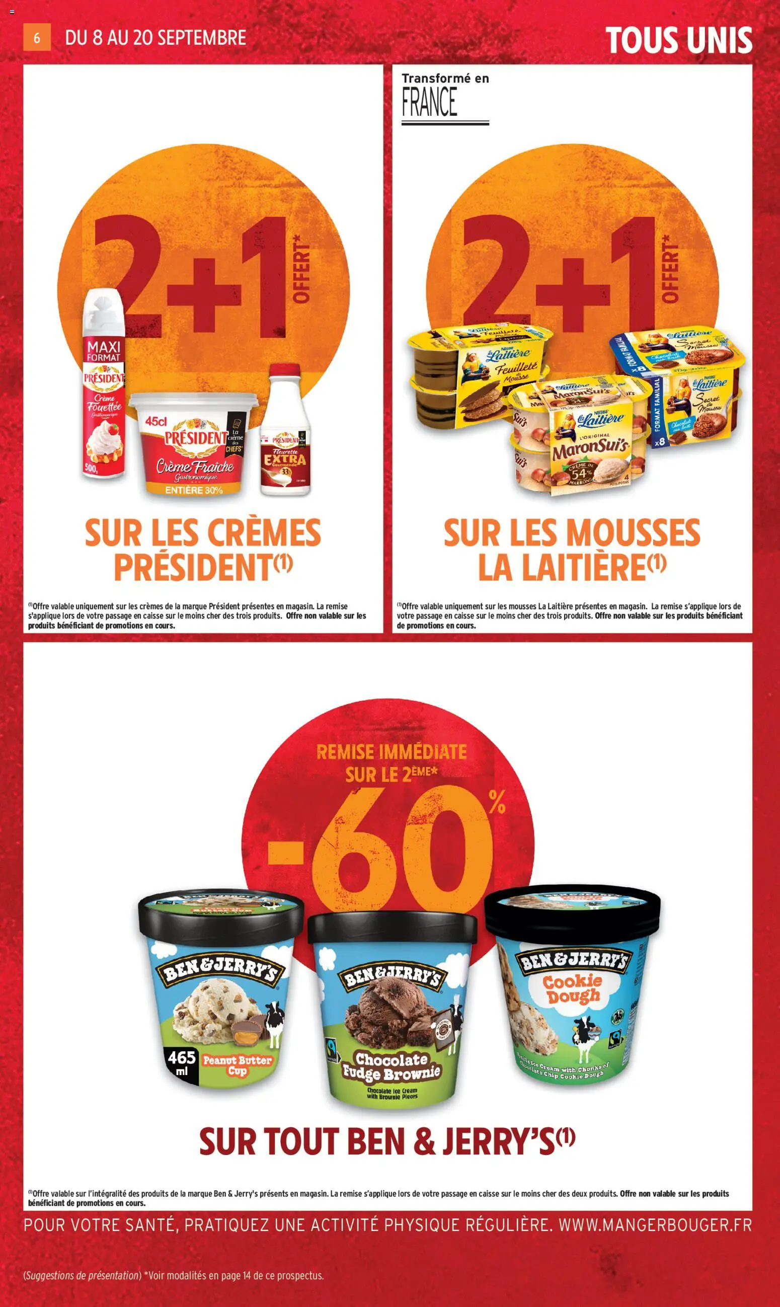 Prévisualisation de Intermarché - C'est notre anniversaire du magasin Intermarché formulaire valide 08/09/2026 - Crème fraiche, Crème, Mousse, Cookie dough, Crème fouettée