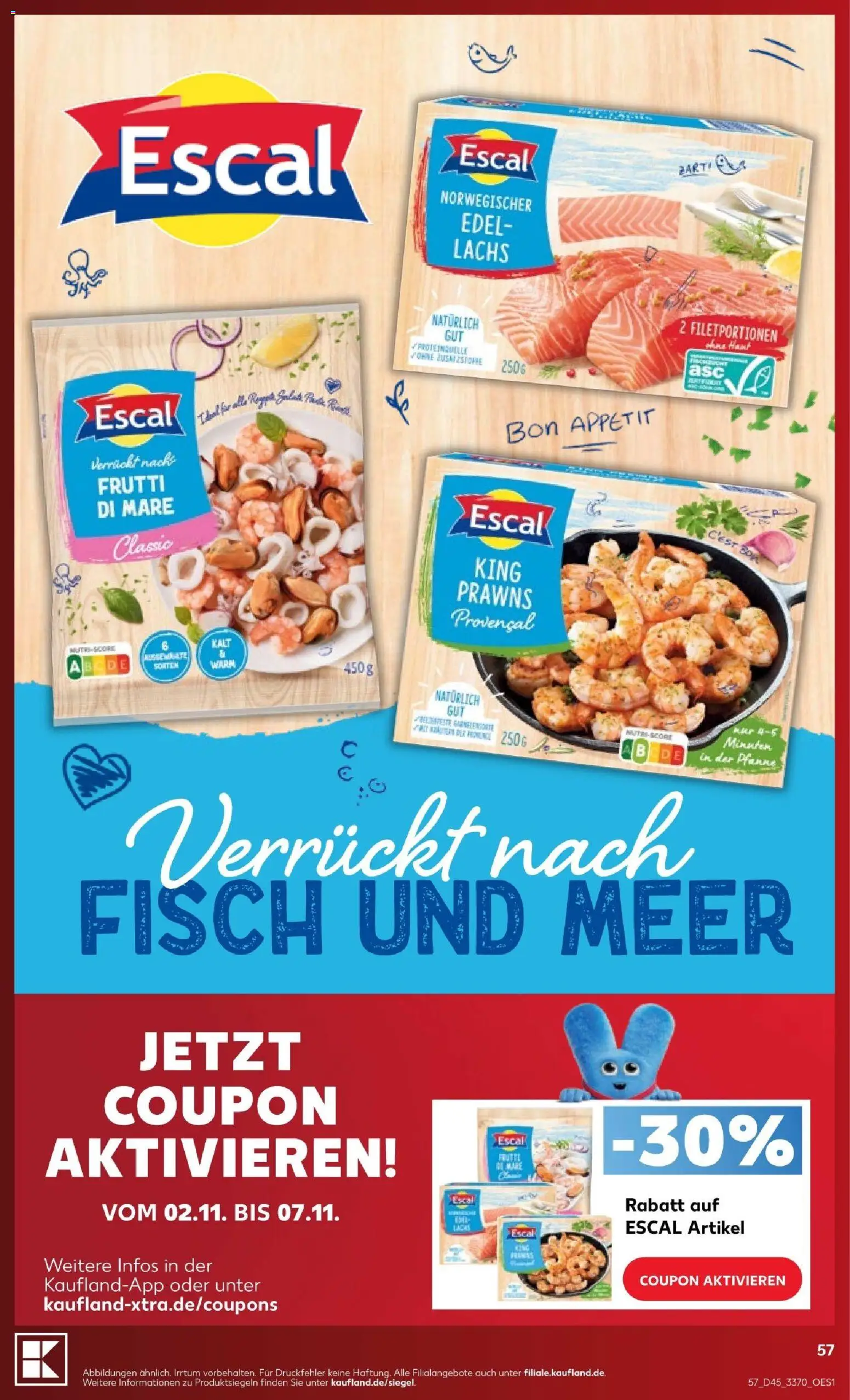 Vorschau von dem Prospekt des Geschäftes Kaufland, gültig ab dem 02.11.2026 - Fisch, Lachs