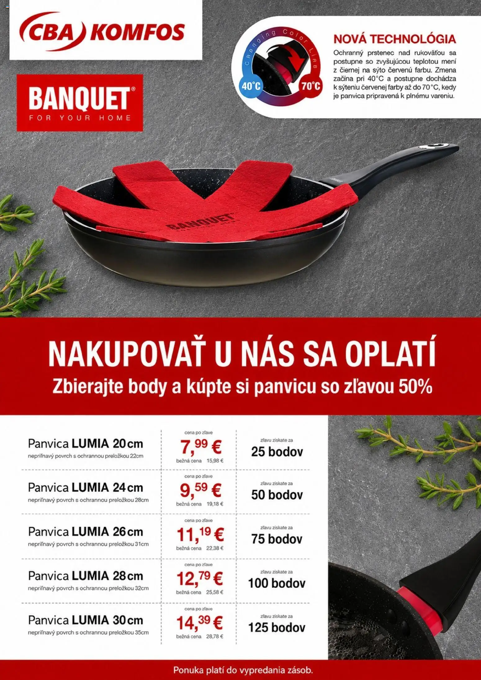 Náhľad CBA Komfos letáku platného od 01.09.2026