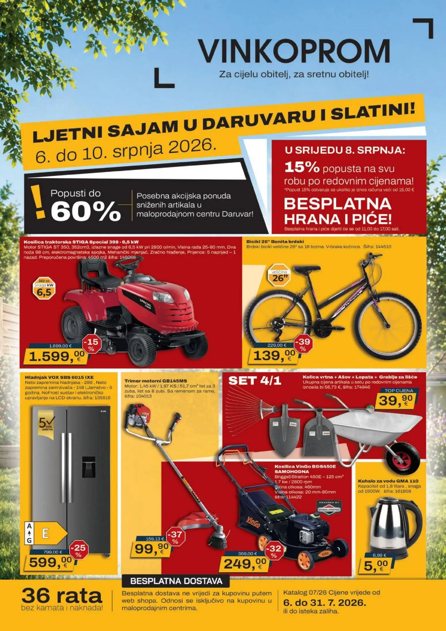 Pregled letka Vinkoprom Katalog Ljetna Ponuda trgovine Vinkoprom vrijedi od 06.07.2026