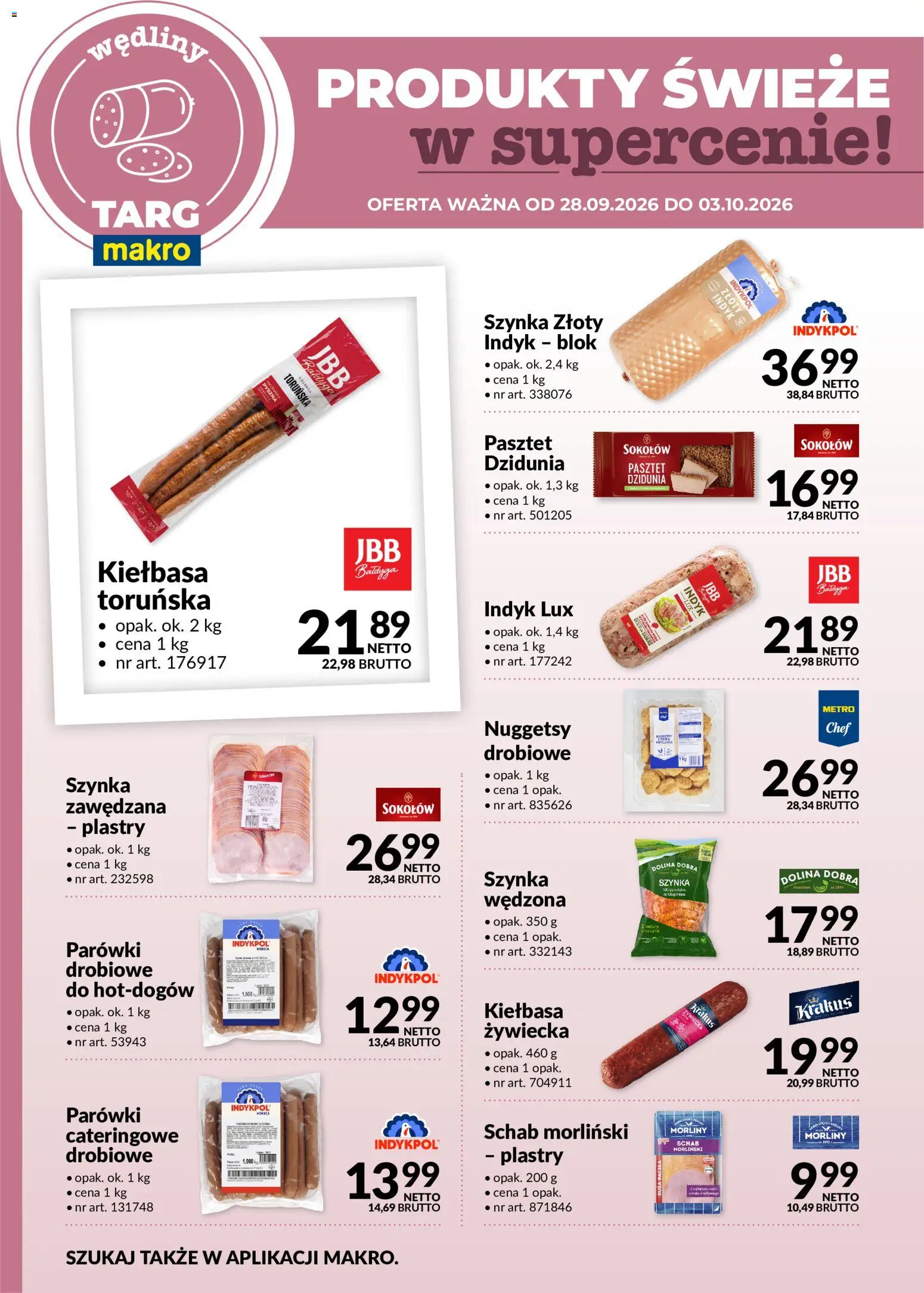 Pogląd gazetki "Makro gazetka - Oferta świeża w super cenach" ze sklepu Makro ważnej od 28.09.2026