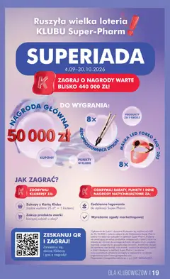 Pogląd gazetki "Super-pharm gazetka - Superiada" ze sklepu Super-pharm ważnej od 04.09.2026