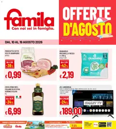 Anteprima dell'opuscolo Famila volantino dal negozio Famila valido da 10/08/2026