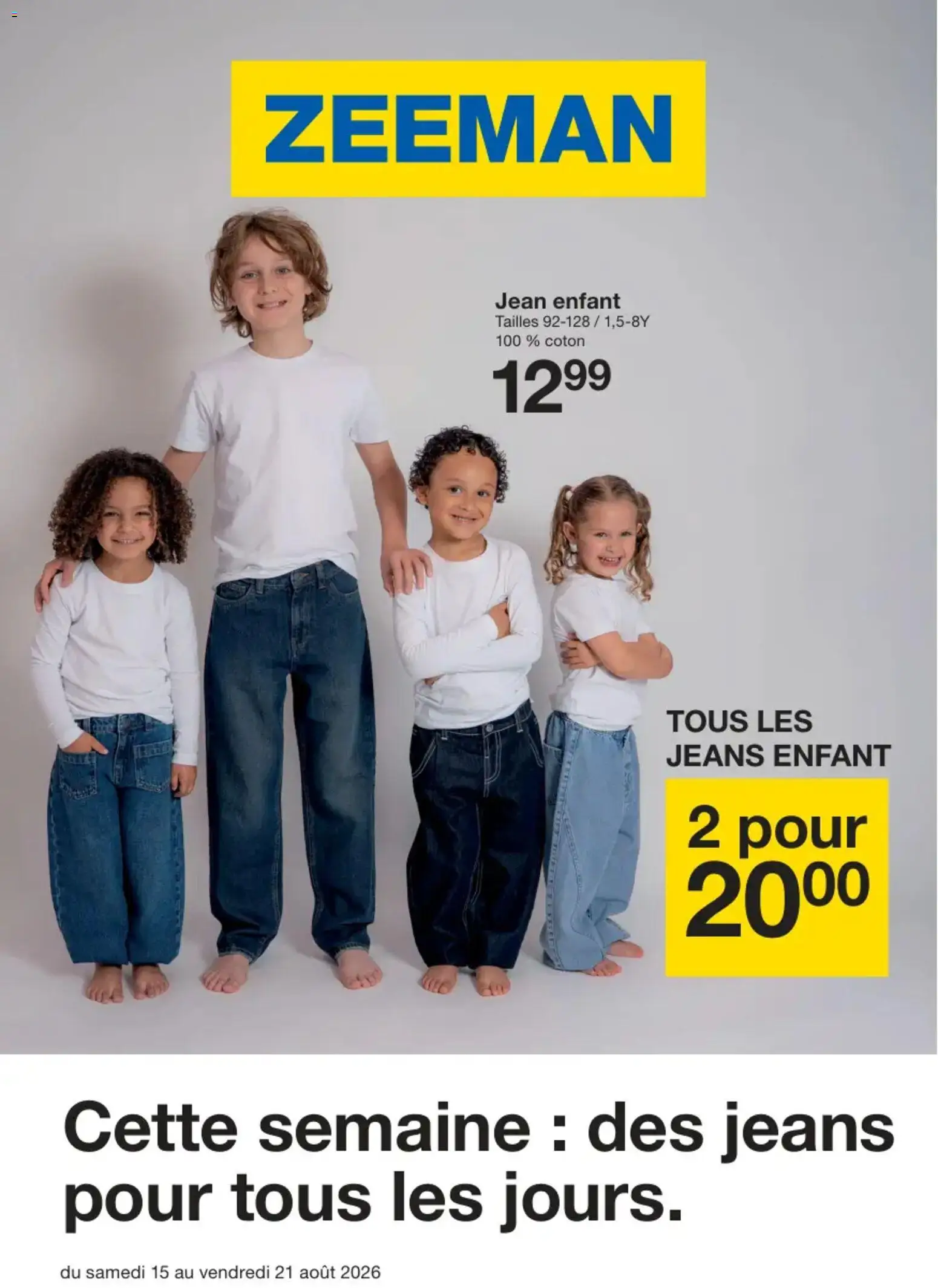 Voorbeeld van Zeeman Publicité van winkel Zeeman geldig vanaf 15/08/2026