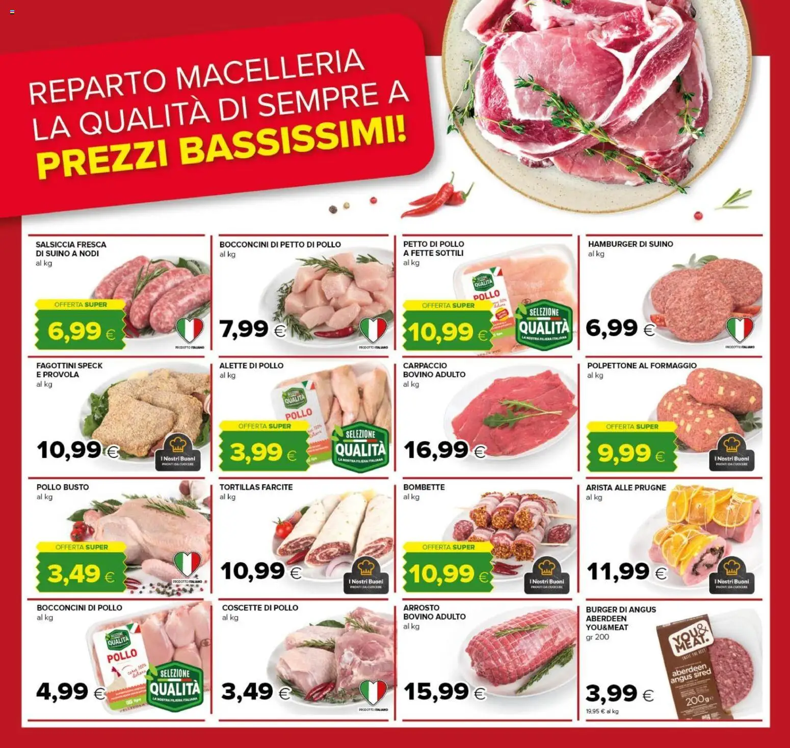 Anteprima dell'opuscolo Tigre volantino dal negozio Tigre valido da 22/10/2026 - Hamburger, Speck, Carpaccio, Tortillas, Bovino, Provola, Suino, Pellicola