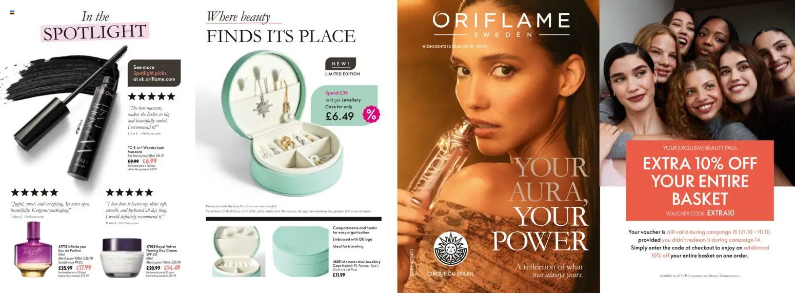 Preview of Oriflame Oriflame - ECatalogue valid from 21/10/2026 - Hooks, Cream, Basket, Mascara, Case