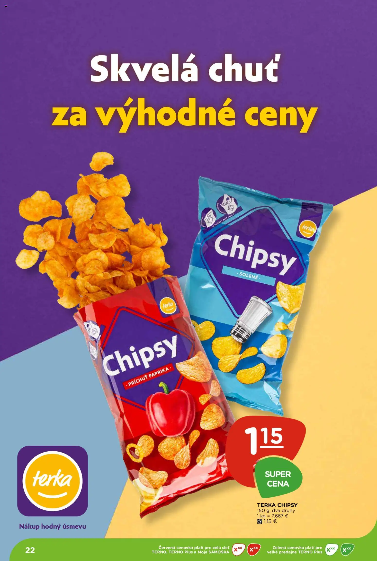 Náhľad Terno letáku platného od 08.10.2026 - Paprika, Chipsy
