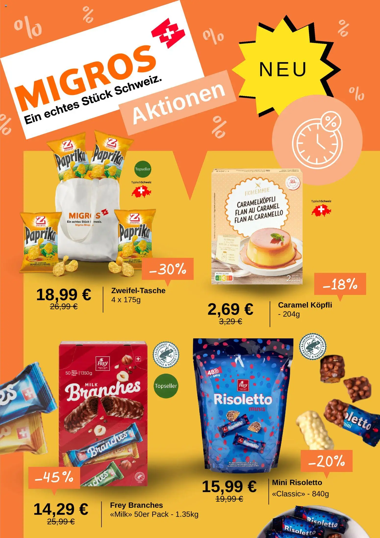 Vorschau von dem Prospekt des Geschäftes Migros, gültig ab dem 08.09.2026 - Paprika, Rapsöl