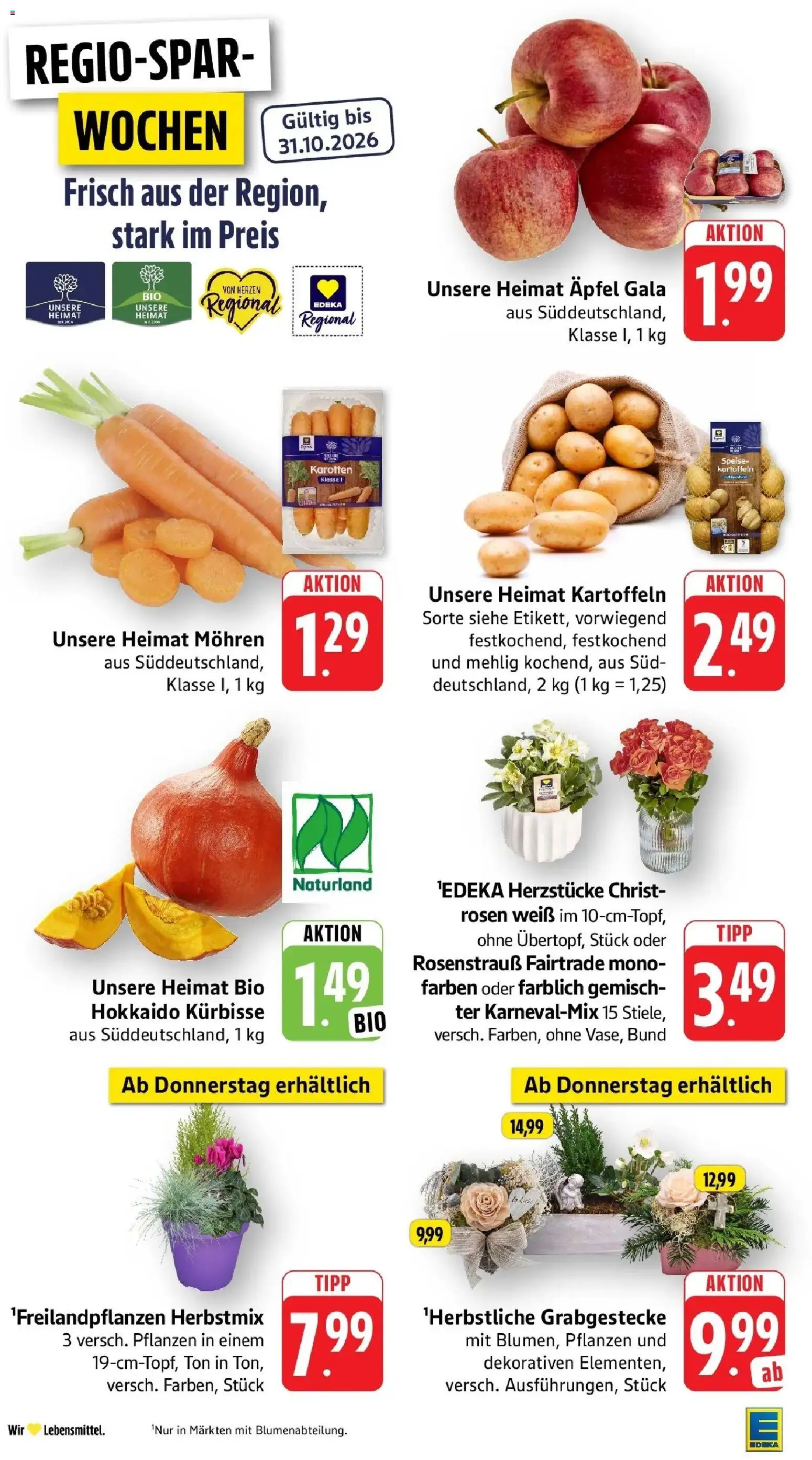 Vorschau von dem Prospekt des Geschäftes Edeka, gültig ab dem 19.10.2026