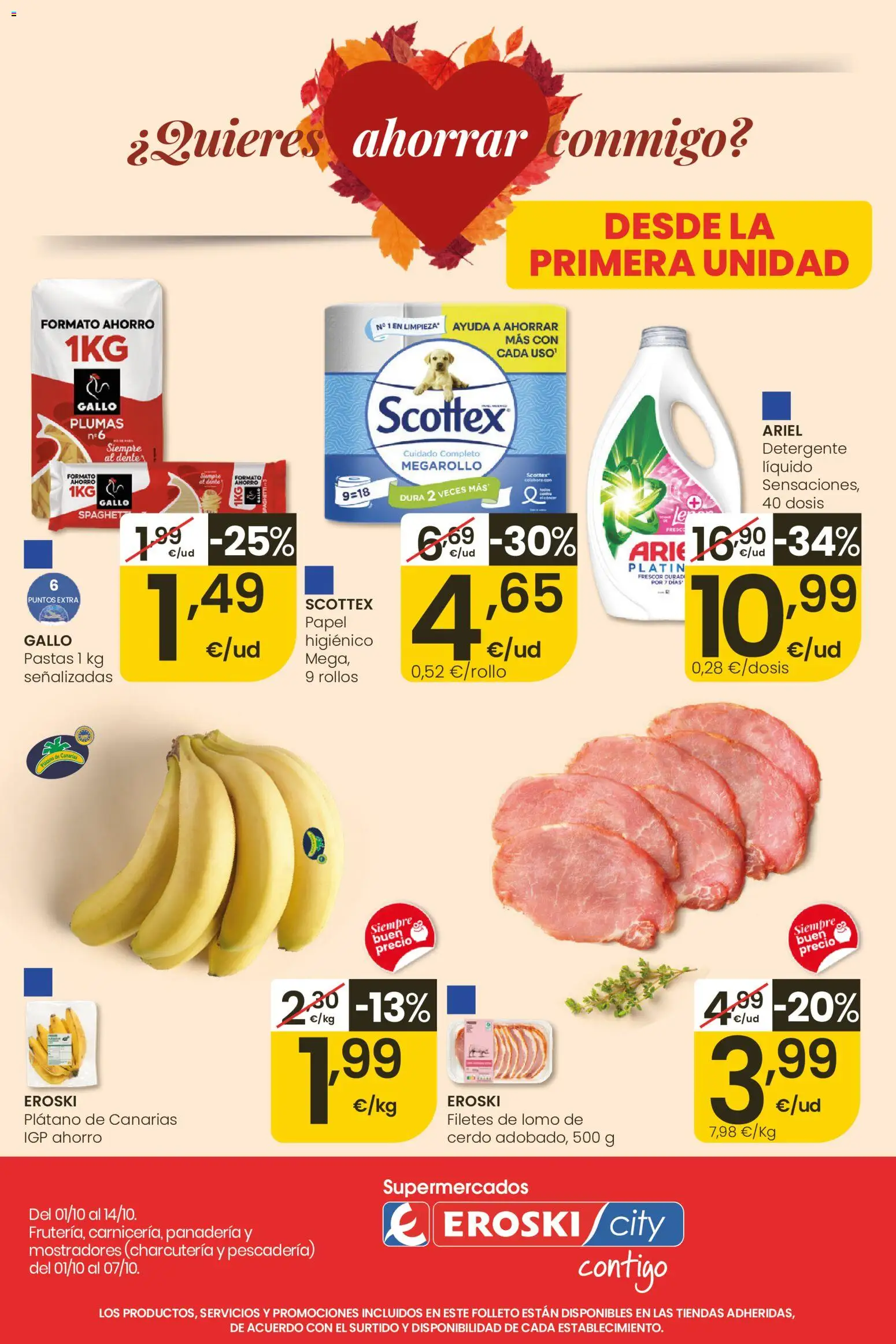 Vista previa del folleto de la tienda Eroski válido desde el 01/10/2026 