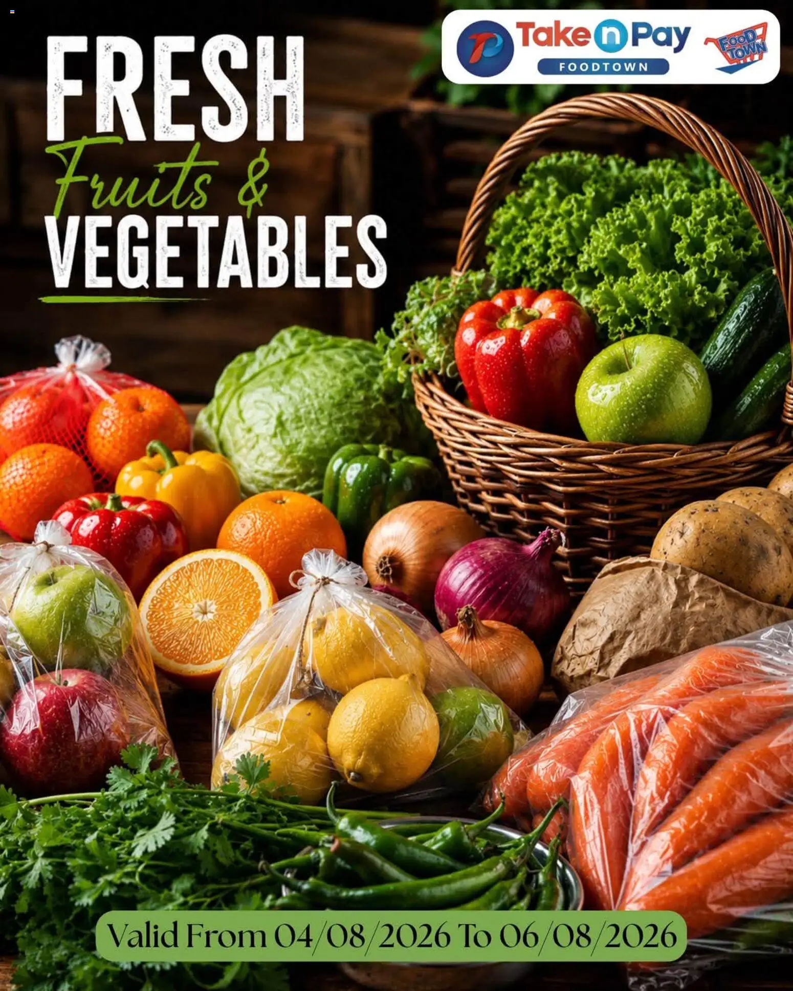 Preview of Take n Pay flyer valid from 04/08/2026 - Vegetables