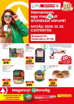 Spar - Spar City szórólap Budapest megtekintése, amely érvényes 2026.10.29.-től