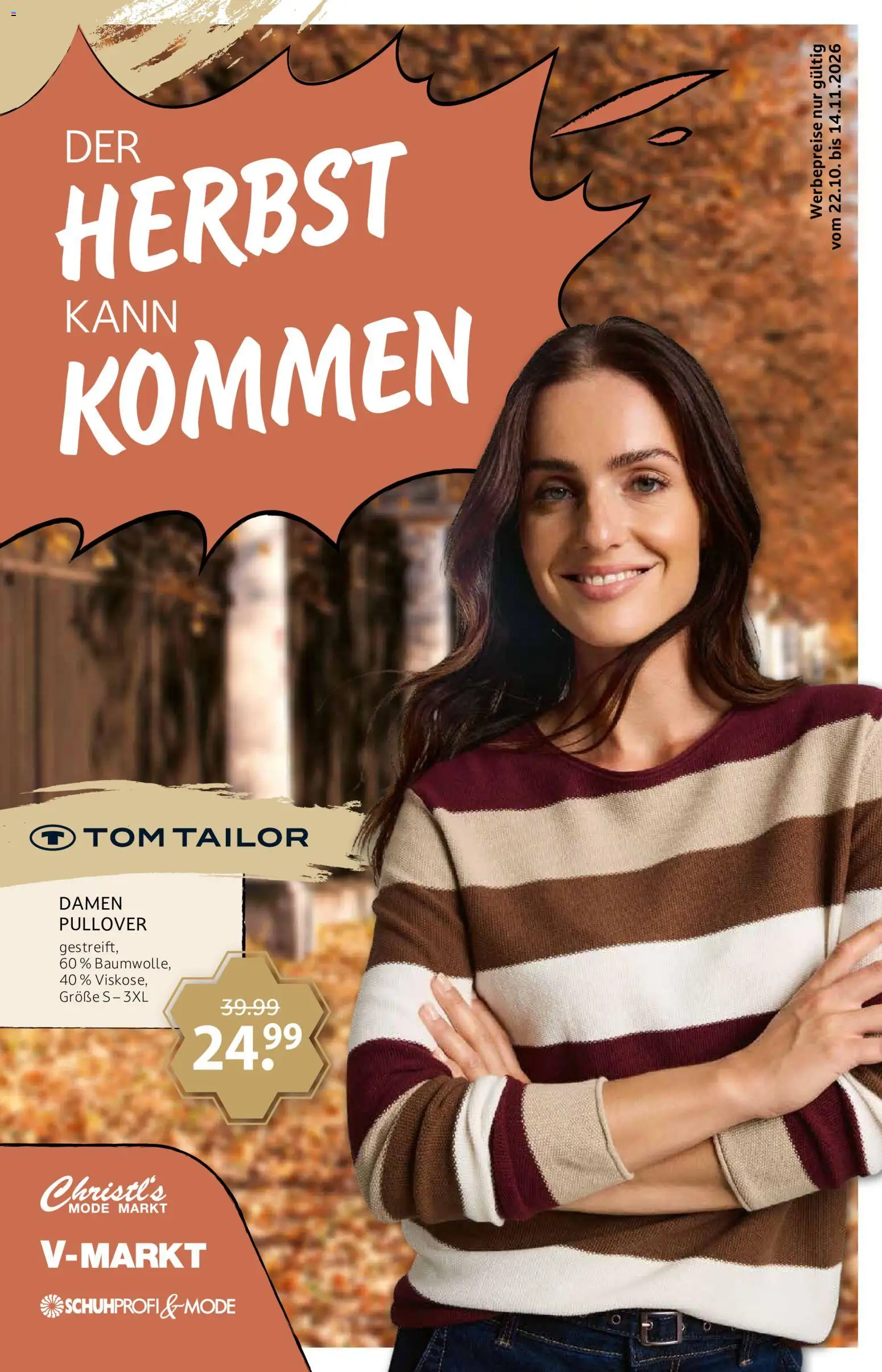 Vorschau von dem Prospekt des Geschäftes V-Markt, gültig ab dem 22.10.2026 - Pullover