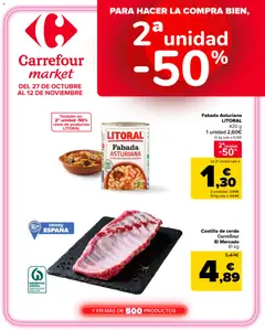 Vista previa del folleto de la tienda Carrefour Market válido desde el 27/10/2026 