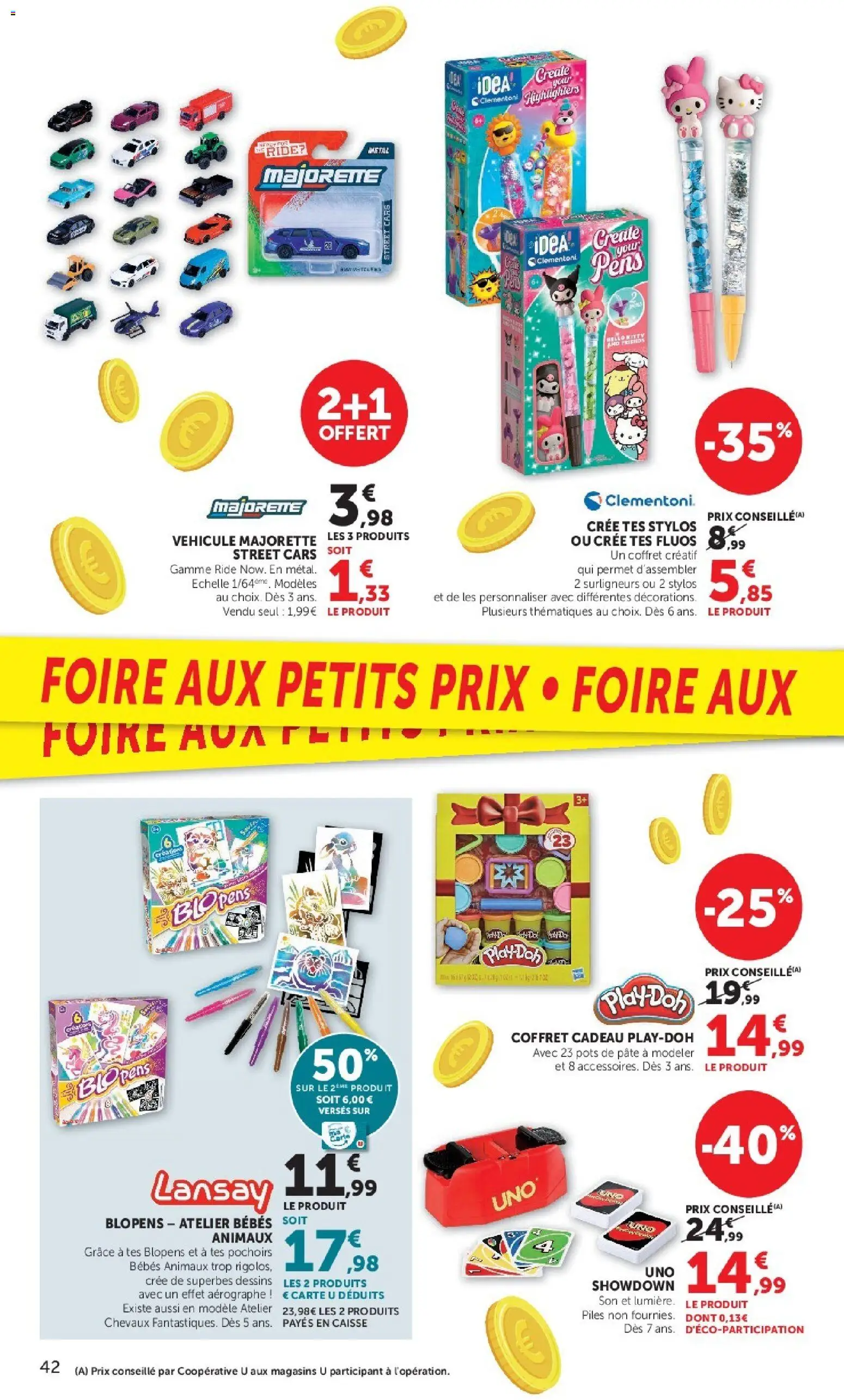 Prévisualisation de Hyper U catalogue du magasin Hyper U formulaire valide 08/09/2026 - Pâte, Piles, Coffret cadeau, Pâte à modeler