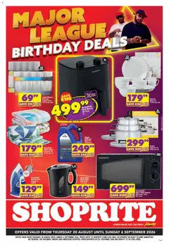 Preview of Shoprite flyer valid from 20/08/2026