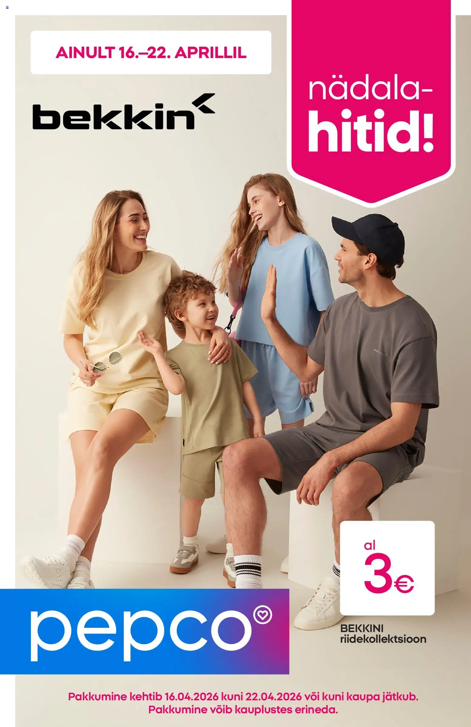 Pepco kliendilehe eelvaade alates 16.04.2026