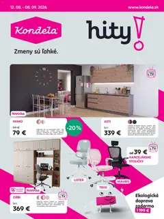 Náhľad Kondela letáku platného od 12.08.2026