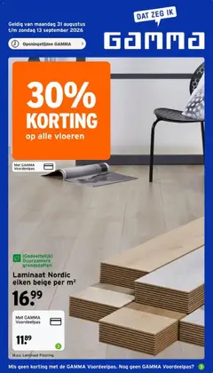 Voorbeeld van GAMMA folder van winkel GAMMA geldig vanaf 31-08-2026