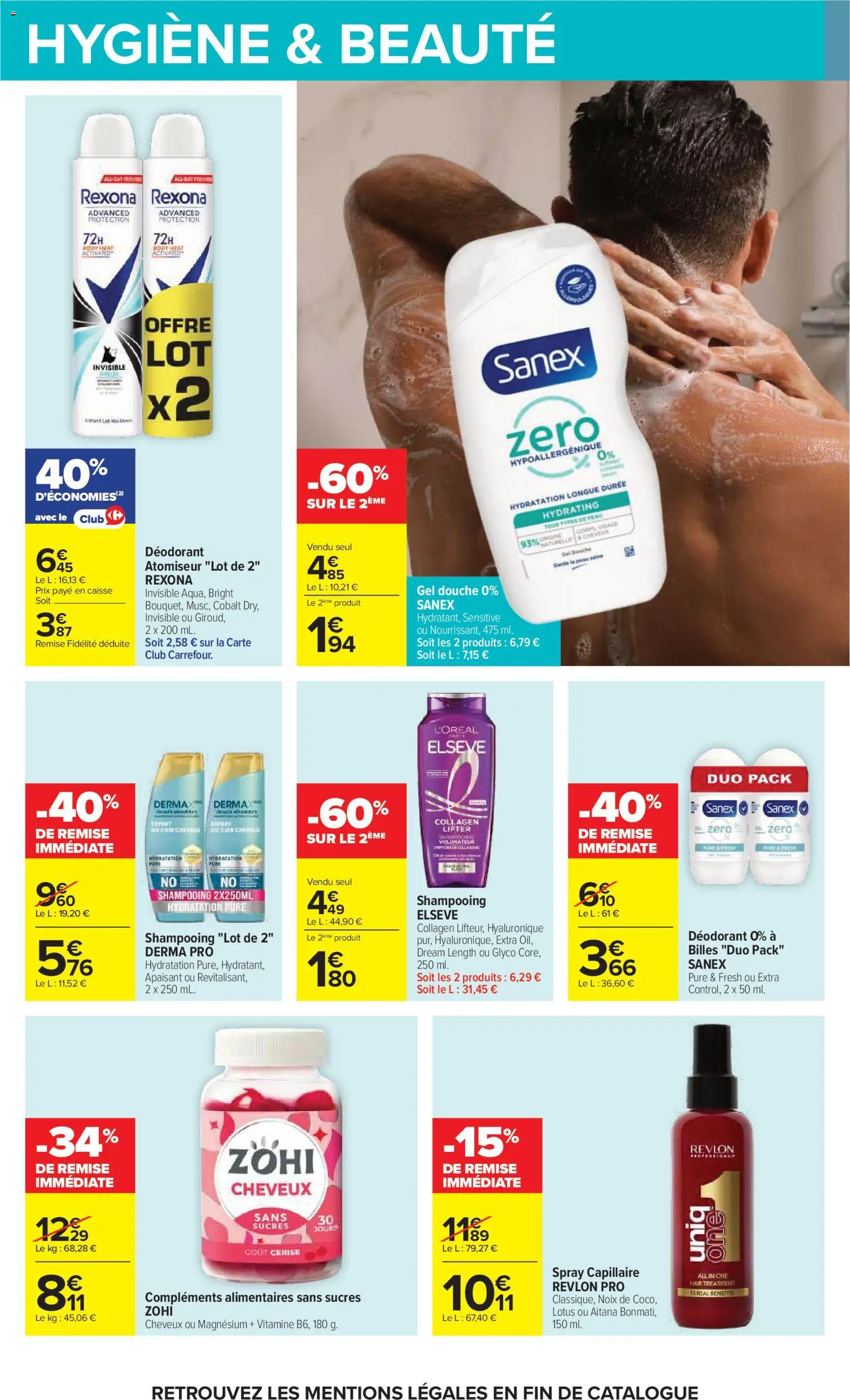 Prévisualisation de Carrefour Petit déjeuner du magasin Carrefour formulaire valide 03/11/2026 - Lotus, Body, Douche, Noix, Cerise, Shampooing, Déodorant, Hygiène
