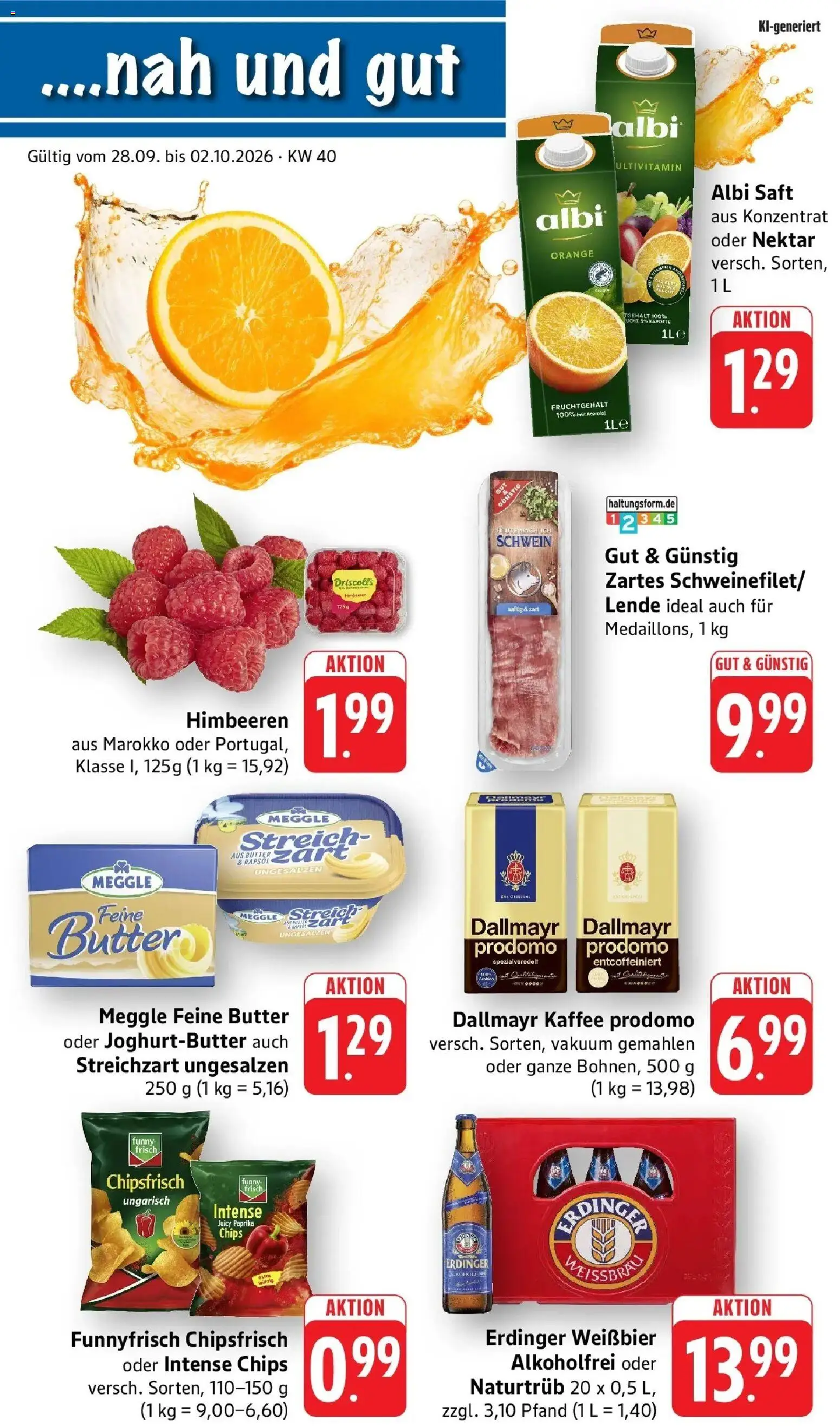 Vorschau von dem Prospekt des Geschäftes nah & gut, gültig ab dem 28.09.2026