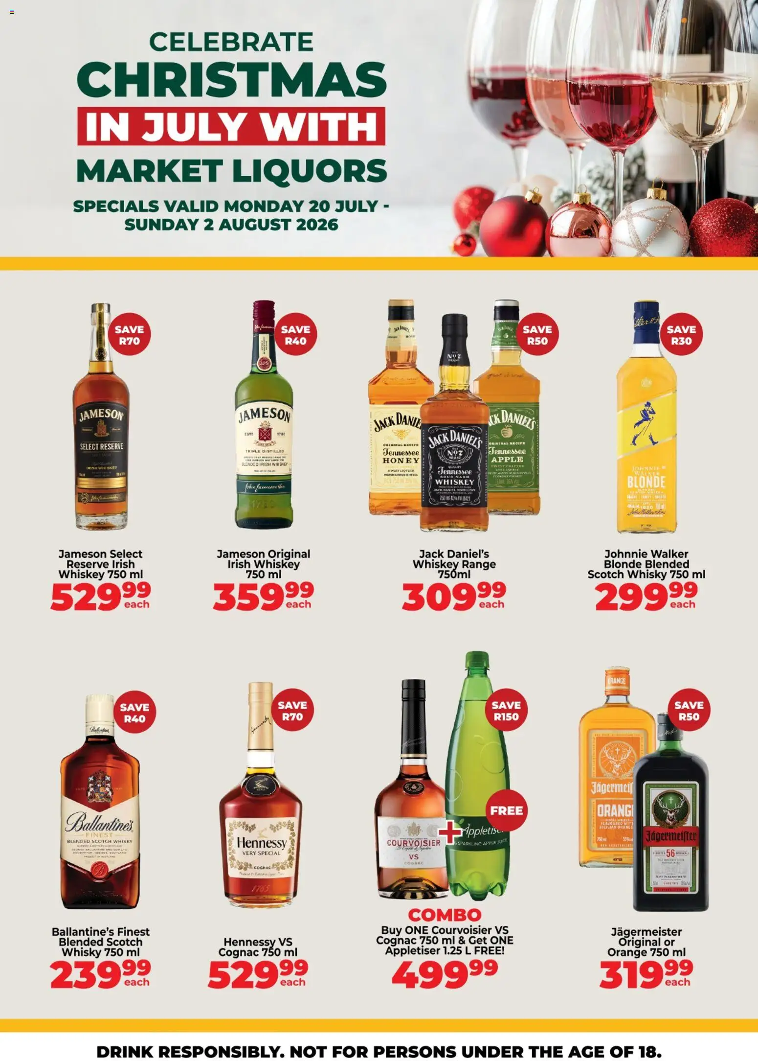 Preview of Diamond Discount Liquors flyer valid from 20/07/2026